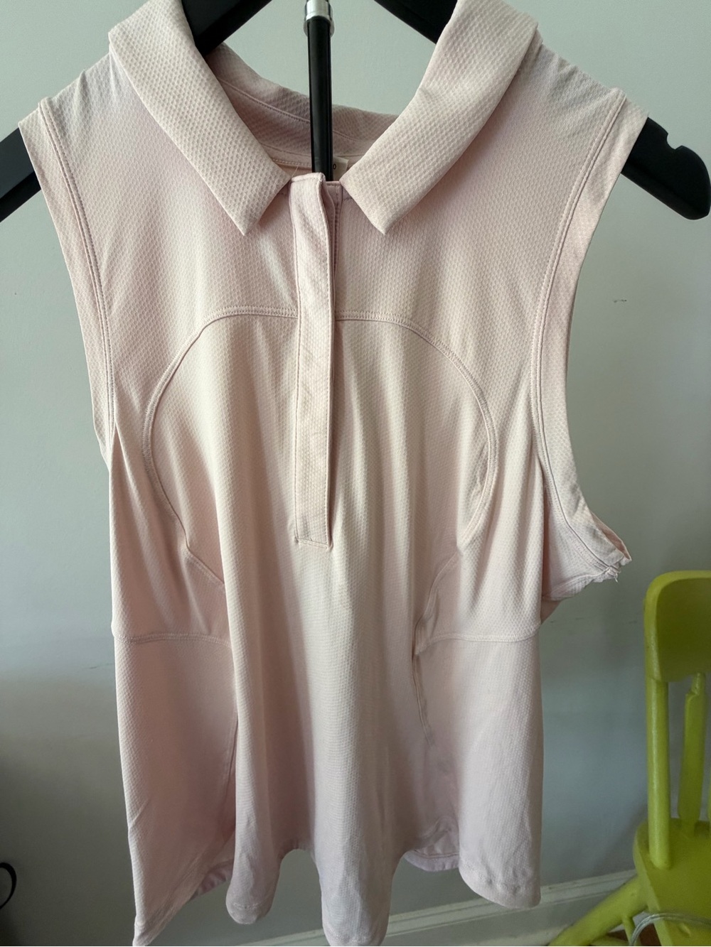 lululemon athletica Light Pink Sleeveless Polo Tank